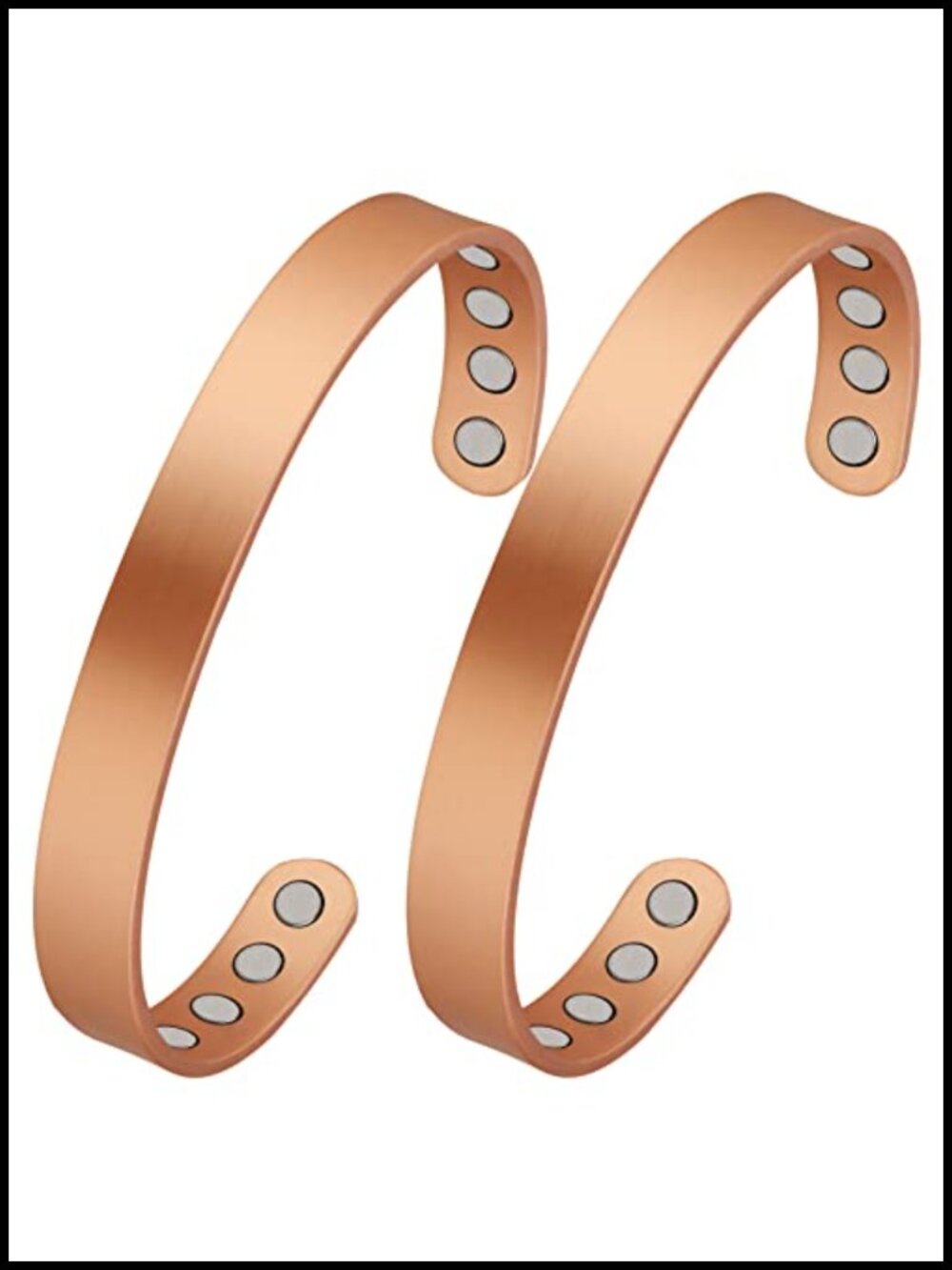 Copper Magnetic Bracelets for Men Women, Pure Copper Cuff Bangle with Neodymium